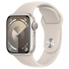 Смарт-часы Apple Watch Series 9 (M/L), 41 мм, Bluetooth, Starlight, Золотистый
