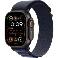 Смарт-часы Apple Watch Ultra 2 2024, 49 мм, LTE, Black Titanium Case with Navy Alpine Loop (L), черный титан с темно-синим ремешком