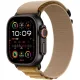 Смарт-часы Apple Watch Ultra 2 2024, 49 мм, LTE, Black Titanium Case with Tan Alpine Loop (L), черный титан с бежевым ремешком
