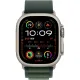 Смарт-часы Apple Watch Ultra 2, 49 мм, LTE, Natural Titanium, титановый корпус натурального цвета с ремешком Dark Green Alpine Loop (L)