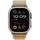 Смарт-часы Apple Watch Ultra 2, 49 мм, LTE, Natural Titanium, титановый корпус натурального цвета с ремешком Tan Alpine Loop (L)