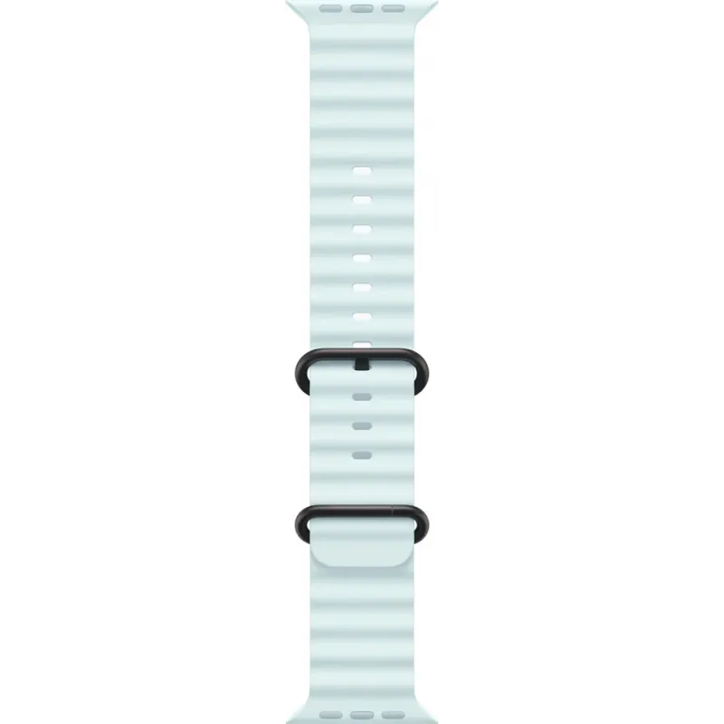Смарт-часы Apple Watch Ultra 2 2024, 49 мм, LTE, Black Titanium Case with Ice Blue Ocean Band, черный титан с голубым ремешком