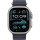 Смарт-часы Apple Watch Ultra 2 2024, 49 мм, LTE, Natural Titanium Case with Navy Ocean Band, титан серый с темно-синим ремешком
