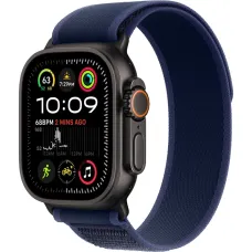 Смарт-часы Apple Watch Ultra 2 2024, 49 мм, LTE, Black Titanium Case with Blue Trail Loop (S/M), черный титан с синим ремешком